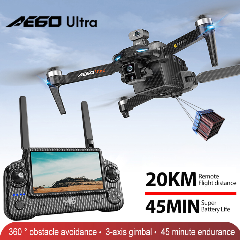 Drone Gimbal 3 Axis - AE60 GPSドローン プロフェッショナル 8Kカメラ 3軸ジンバル 空撮FPV