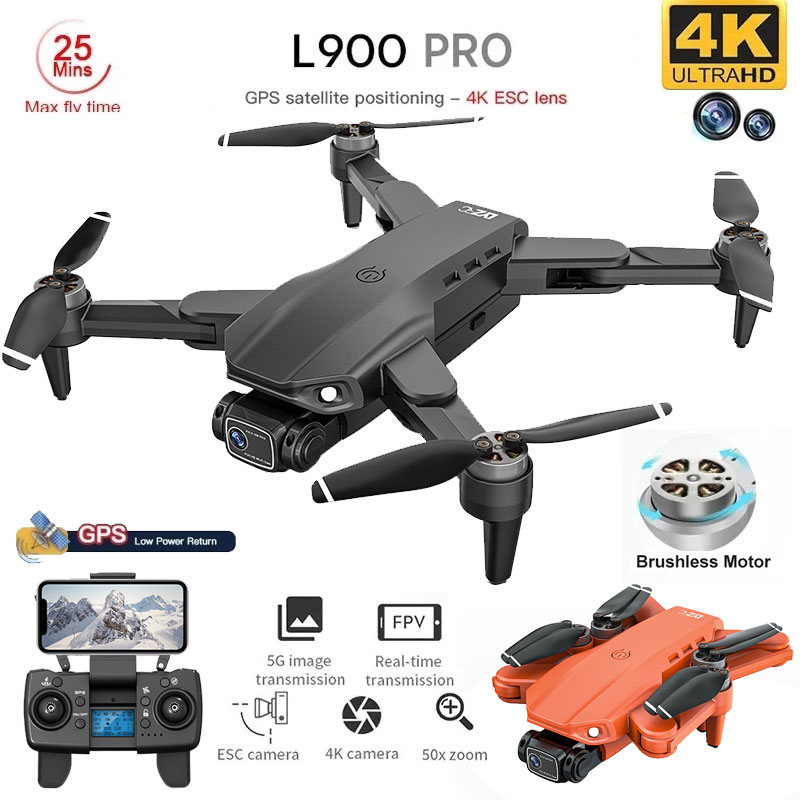 折りたたみ式ブラシレスドローンl900プロ,GPS, 4k, - Drone Gimbal Brushless のレビューと価格