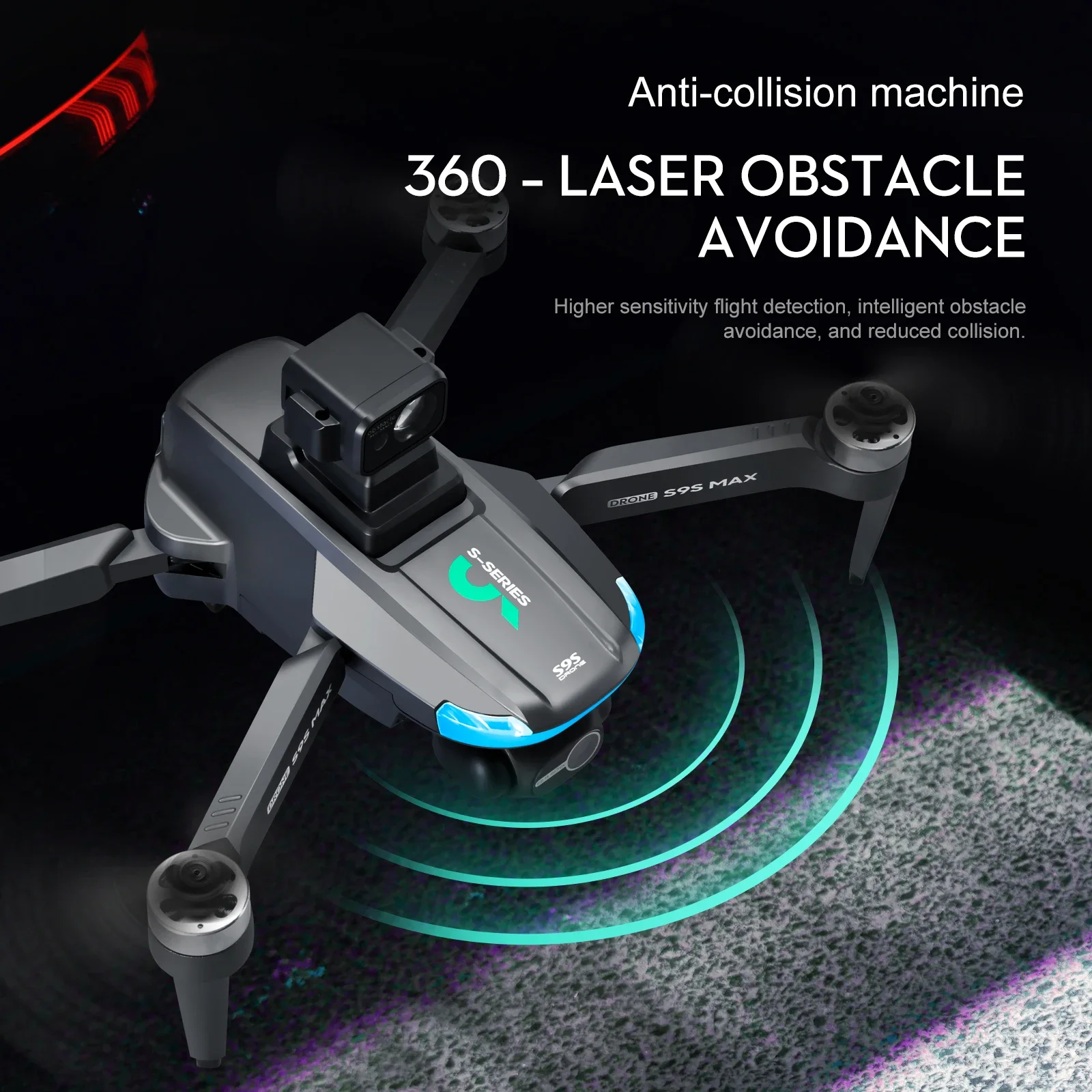 新しい S9S MAX ミニドローン 4K 2 軸 PTZ  - Drone Gimbal Case のレビューと価格
