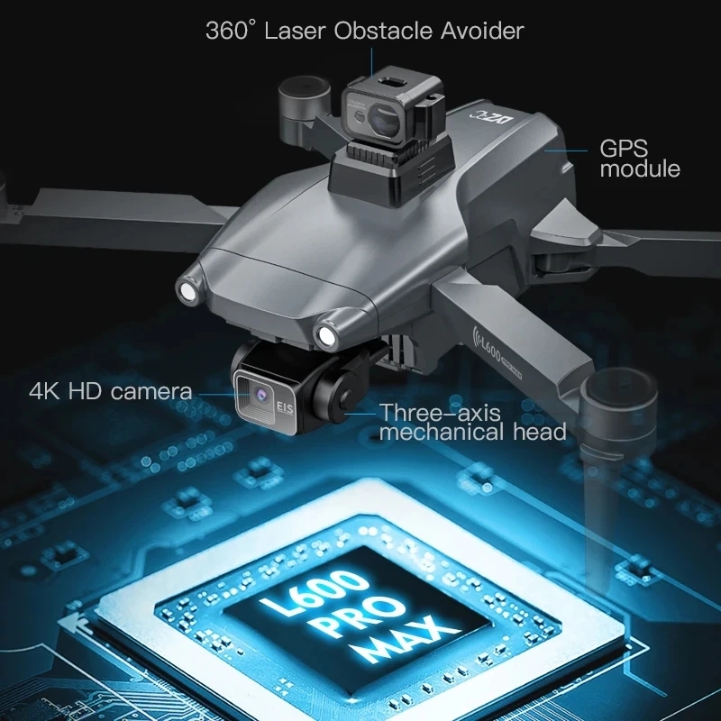 L600 プロマックス GPS ドローンプロフェッショナル  - Drone Gimbal Case のレビューと価格